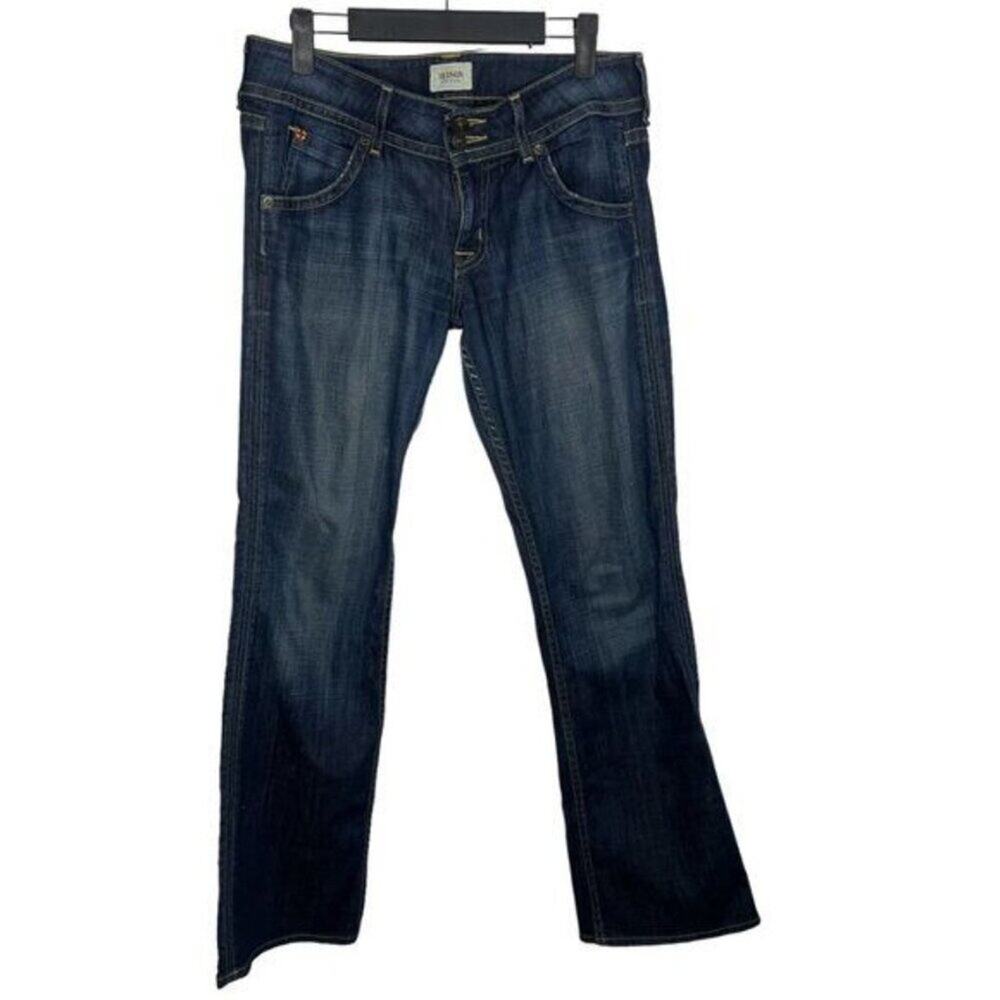 Hudson Womens Jeans Size 28 Blue Dark Wash Straight Leg Low Rise Causal Everyday